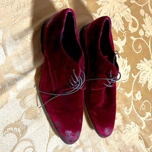 Aldo Red Velvet Dress Shoes Sz 11 – Luxe Statement, Party/Wedding Ready